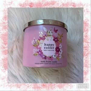 Bath & Body Works Happy Easter Tutti Frutti Candy 3-Wick Candle - New